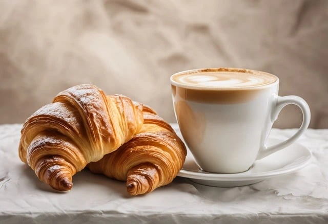 Croissant und Café 