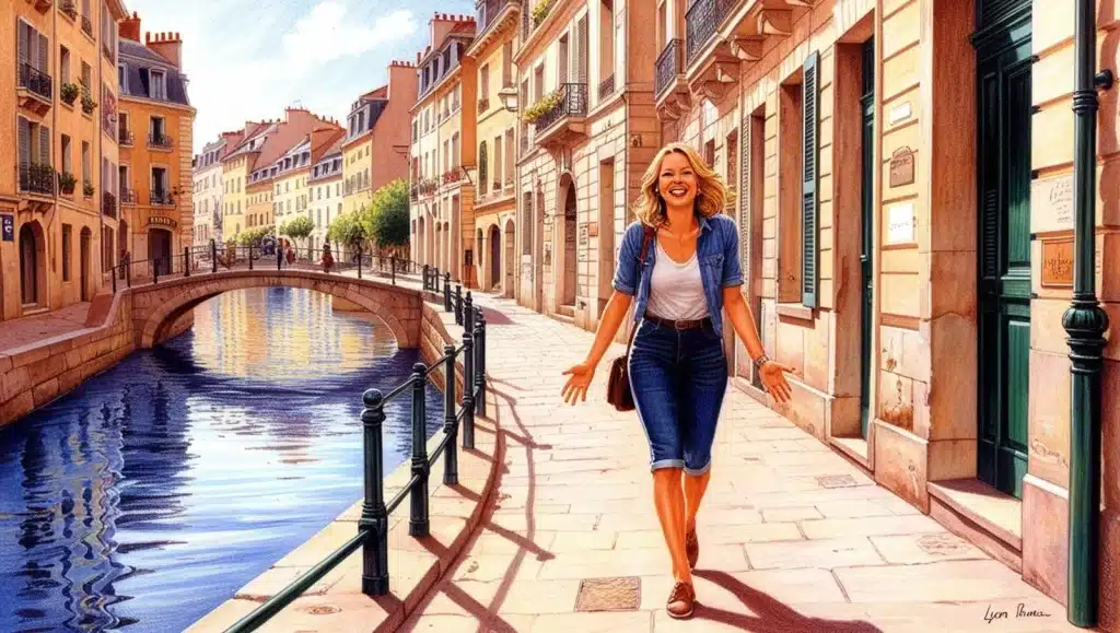 Frau in Lyon